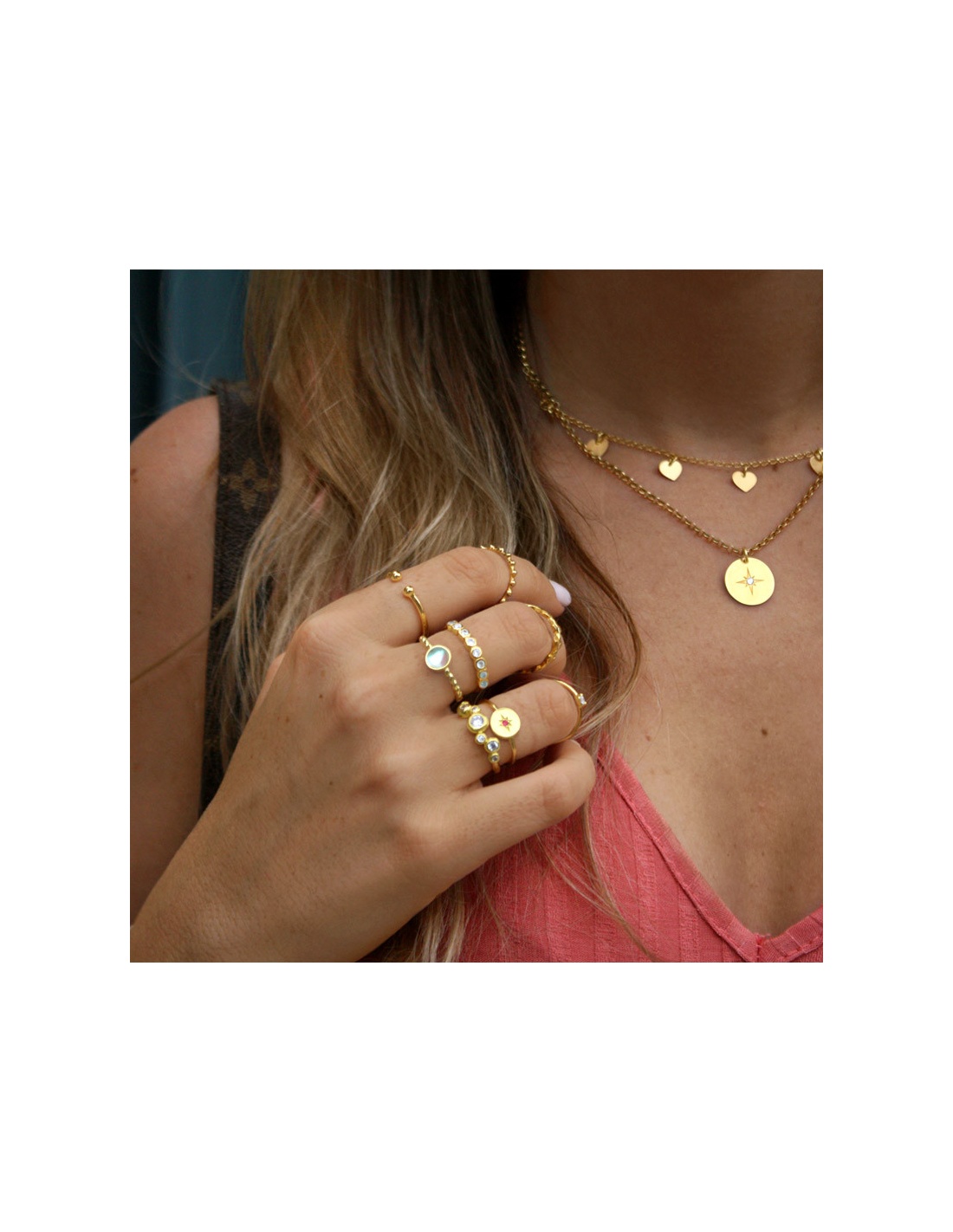 Anillo circonitas oro Anillo circonitas oro